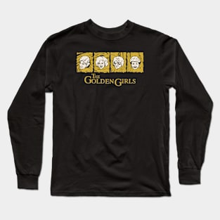 golden squad - retro gold Long Sleeve T-Shirt